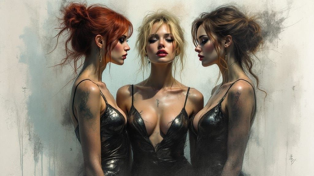 Pin-Up Women with Direct Eye Contact