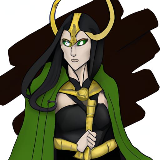 Female Loki: AI Reimagining of the Norse God