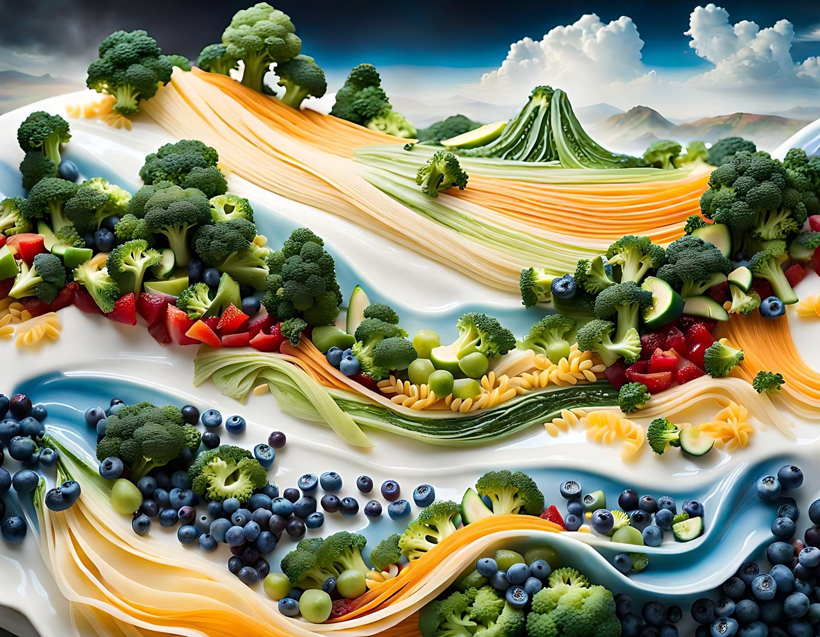 Edible Miniature World: Food Landscape Art