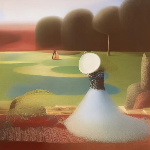 Surreal Goddess Portrait with Iridescent Lighting