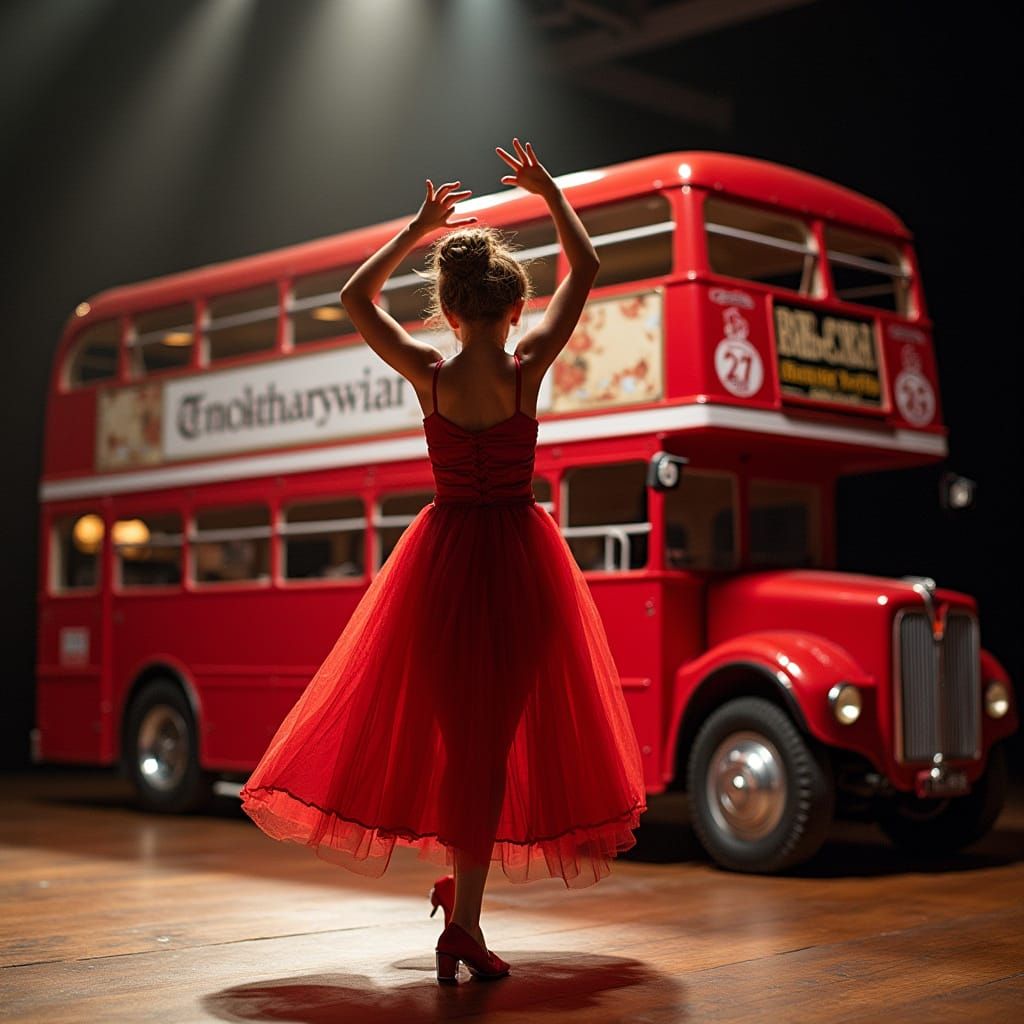 Red bus dance recital