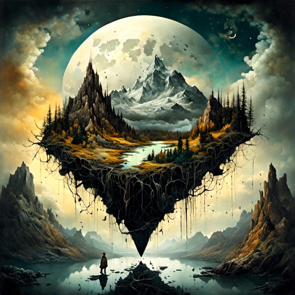 Uprooted Mountain Lake