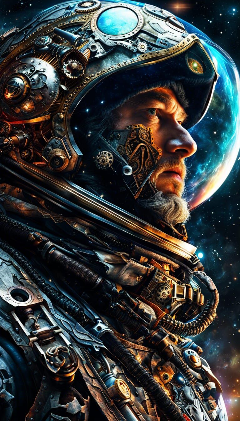 Pirate in Space Metal Spacesuit Concept Art