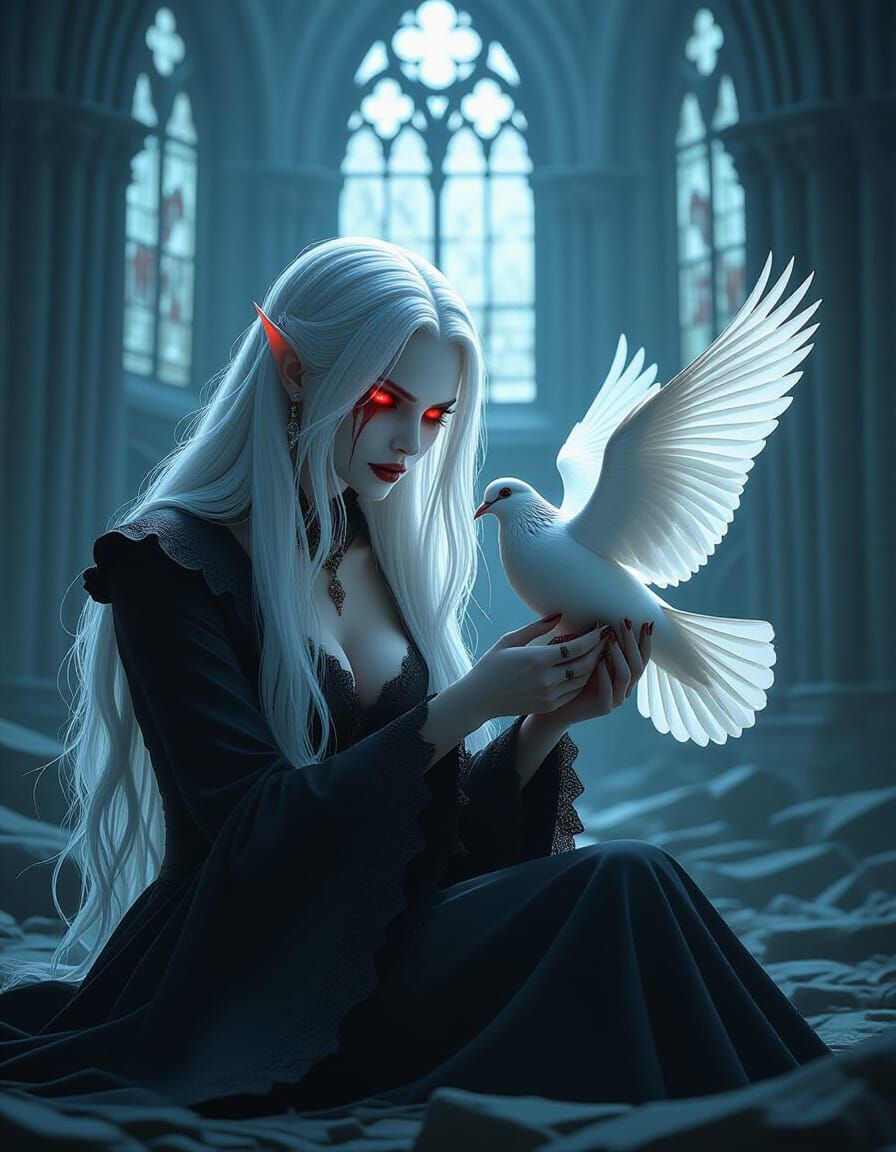 Vampire's Gentle Care: Manga-Style Horror Fantasy