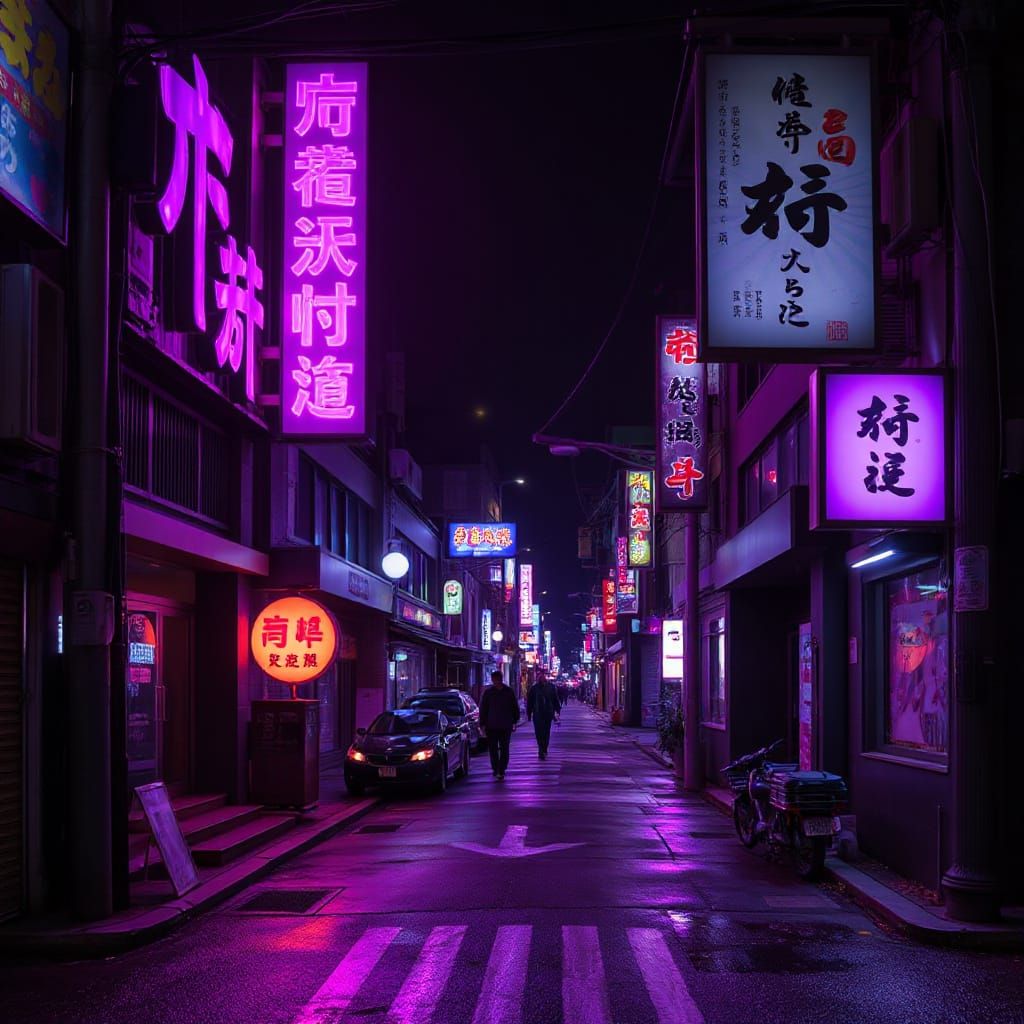 Synthwave Neon Cityscape
