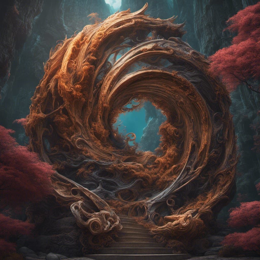 Fantastical Swirl in Detailed Matte Painting