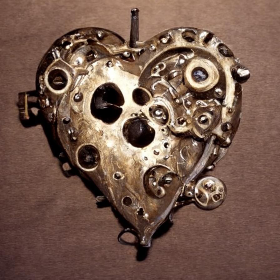 Steampunk Steel Heart: Mechanical Marvel