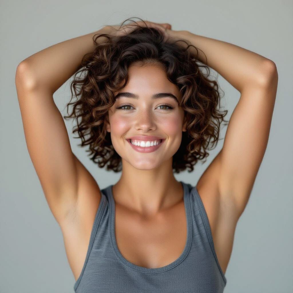 French Tomboy Portrait with Armpit Hair