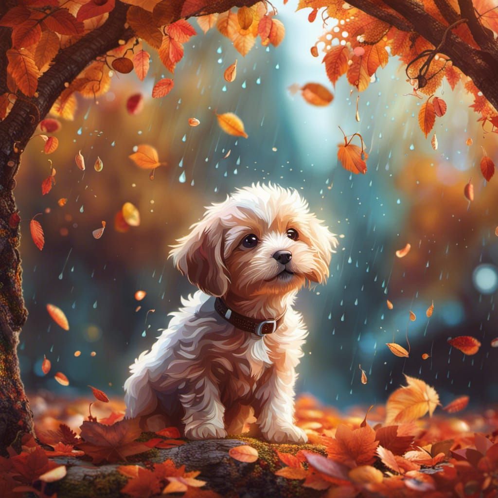 Autumn Puppy