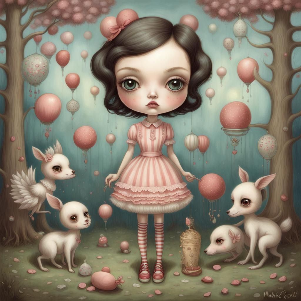 Whimsical Surreal Character Illustration