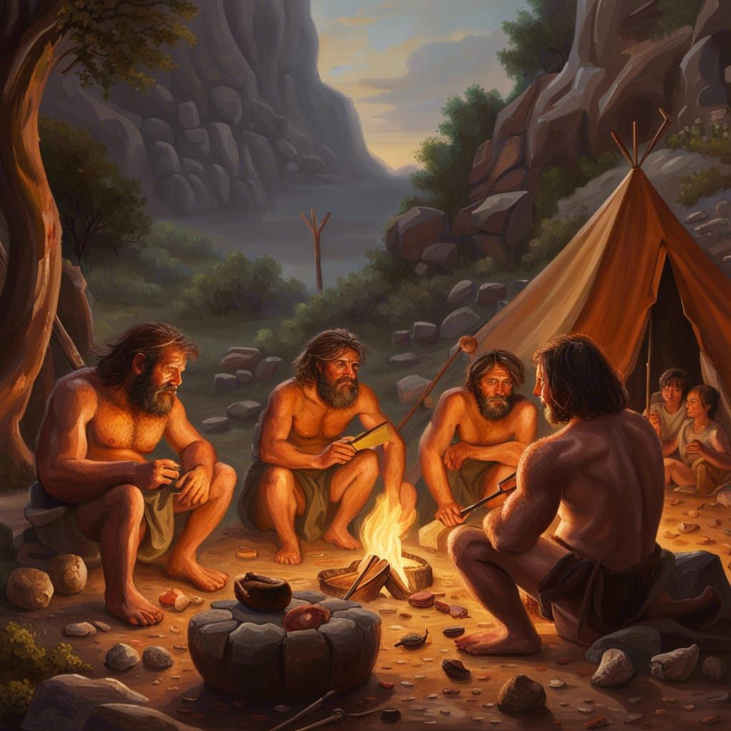 Cavemen resting...