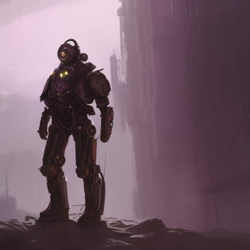 Fallout Character in Steampunk Exo-Suit