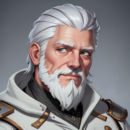 Explorer in Winter Coat: Detailed Digital Portrait