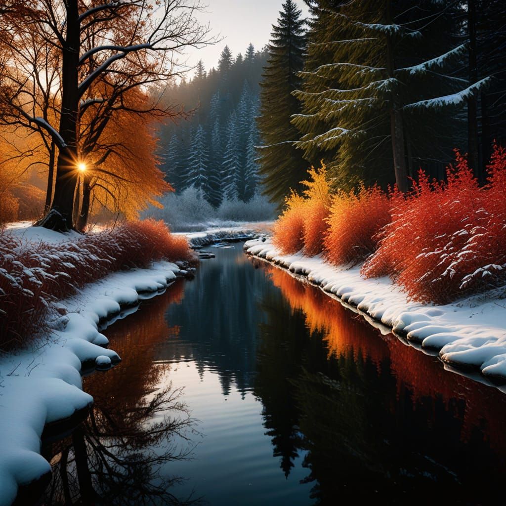 River in Winter