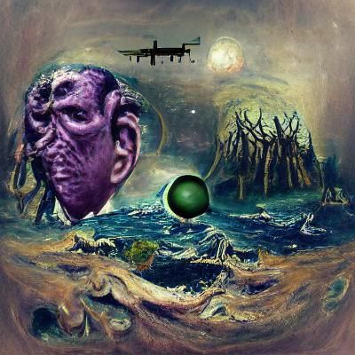 Lovecraftian Alien Planet Landscape