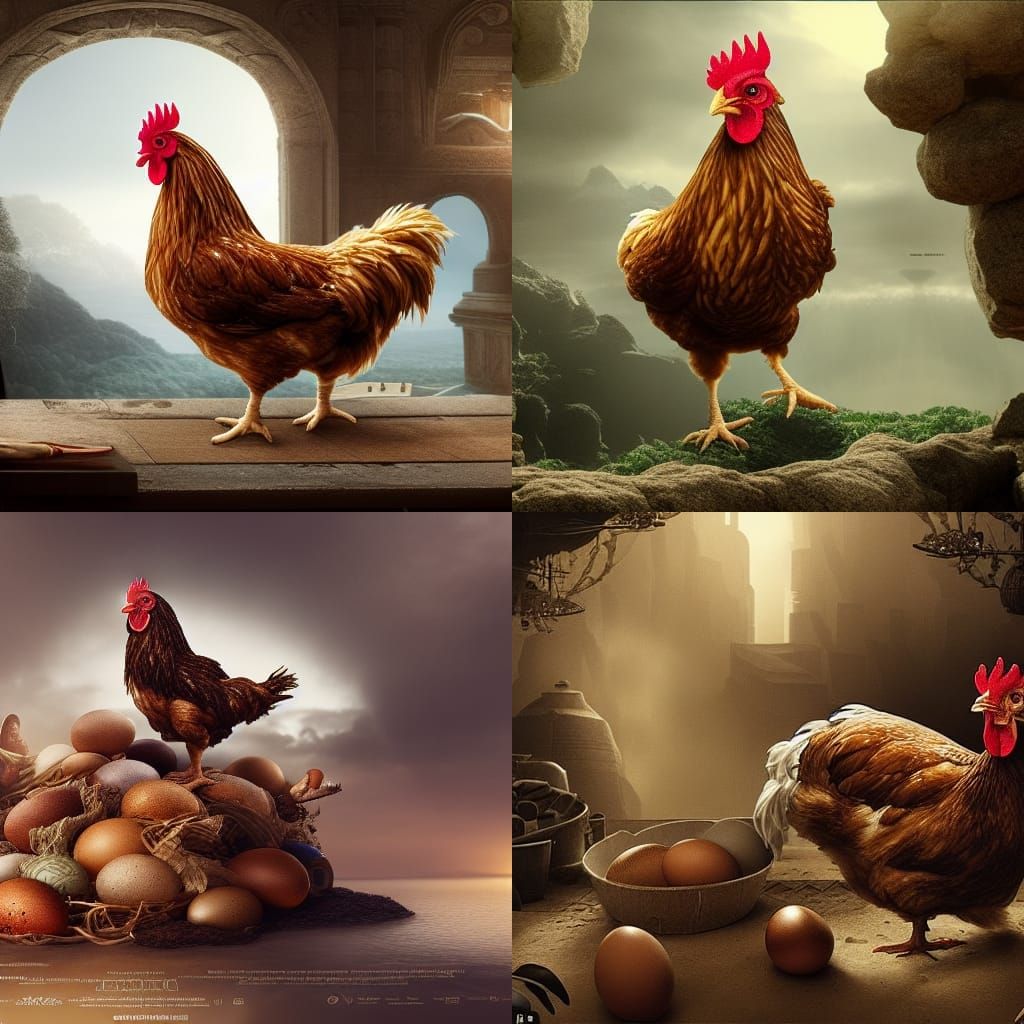 Cinematic Digital Painting: The Chicken and the Egg