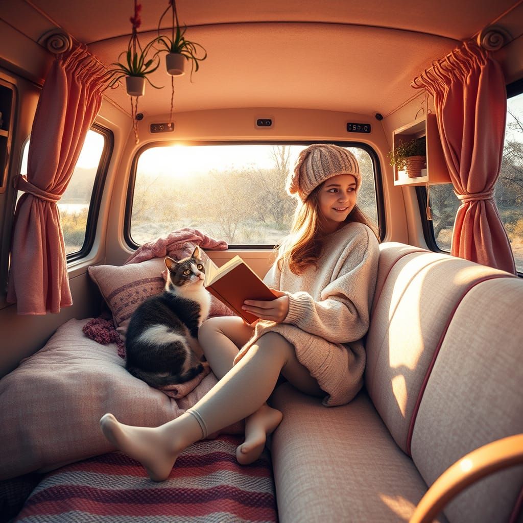 Serenity in Nature: Lofi Girl Inspired Scene