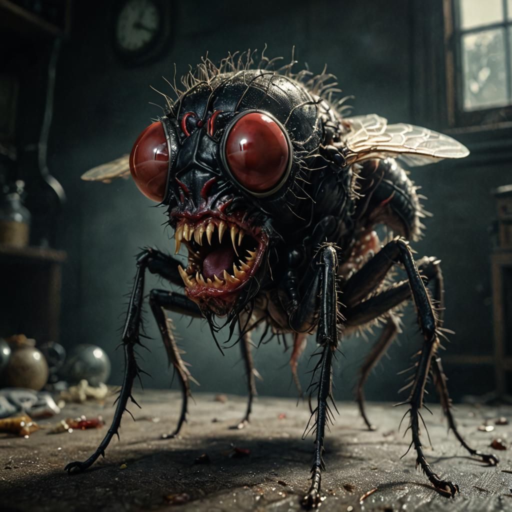 Grotesque Body Horror Art in Dark Fantasy Style