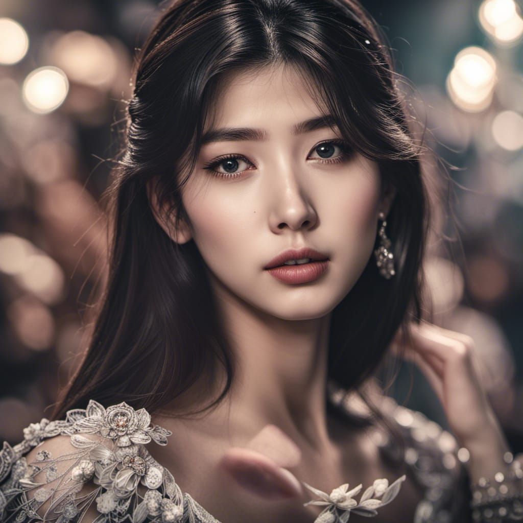 Hyperrealistic Portrait of a Woman in Cinematic Style