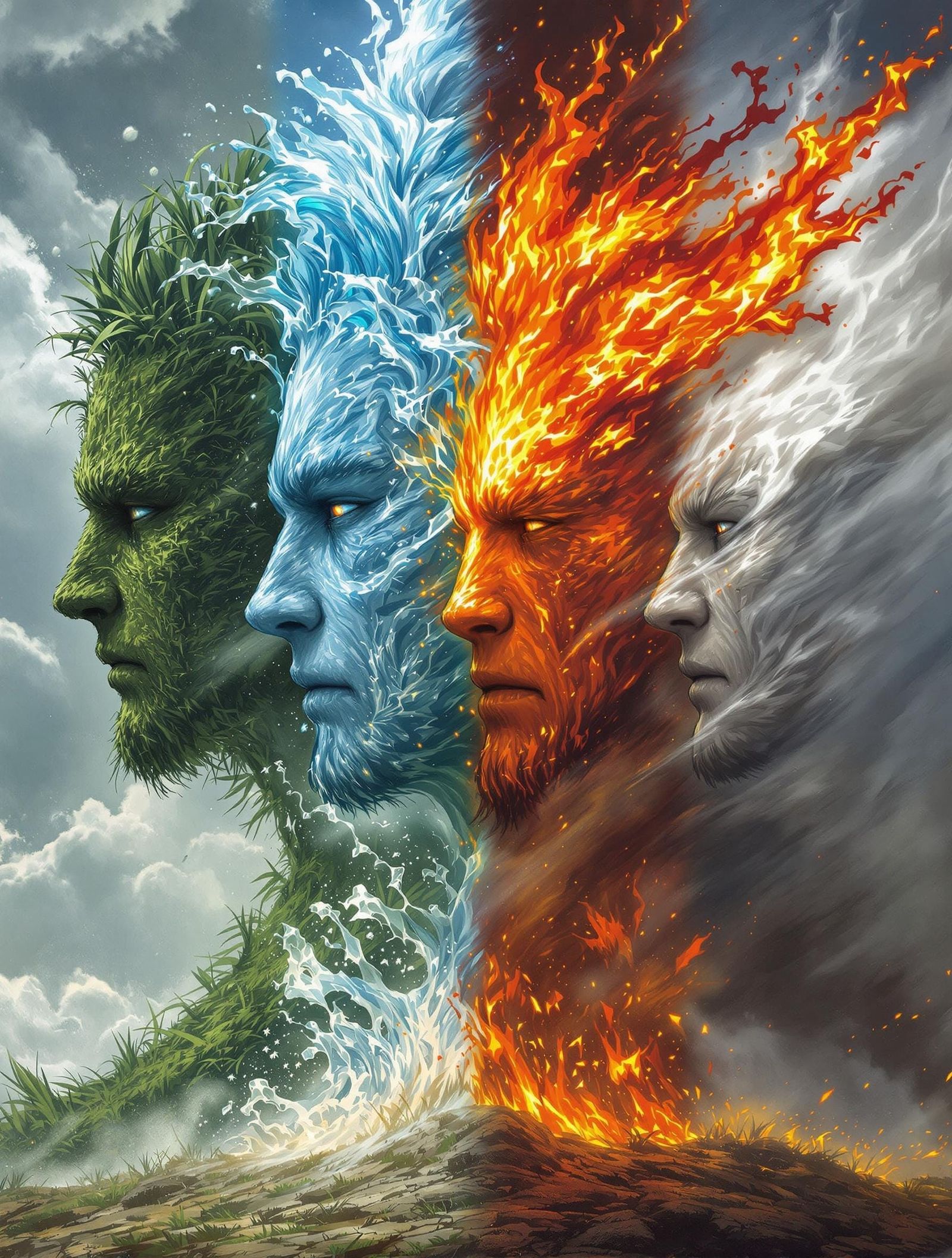 The Four elementals