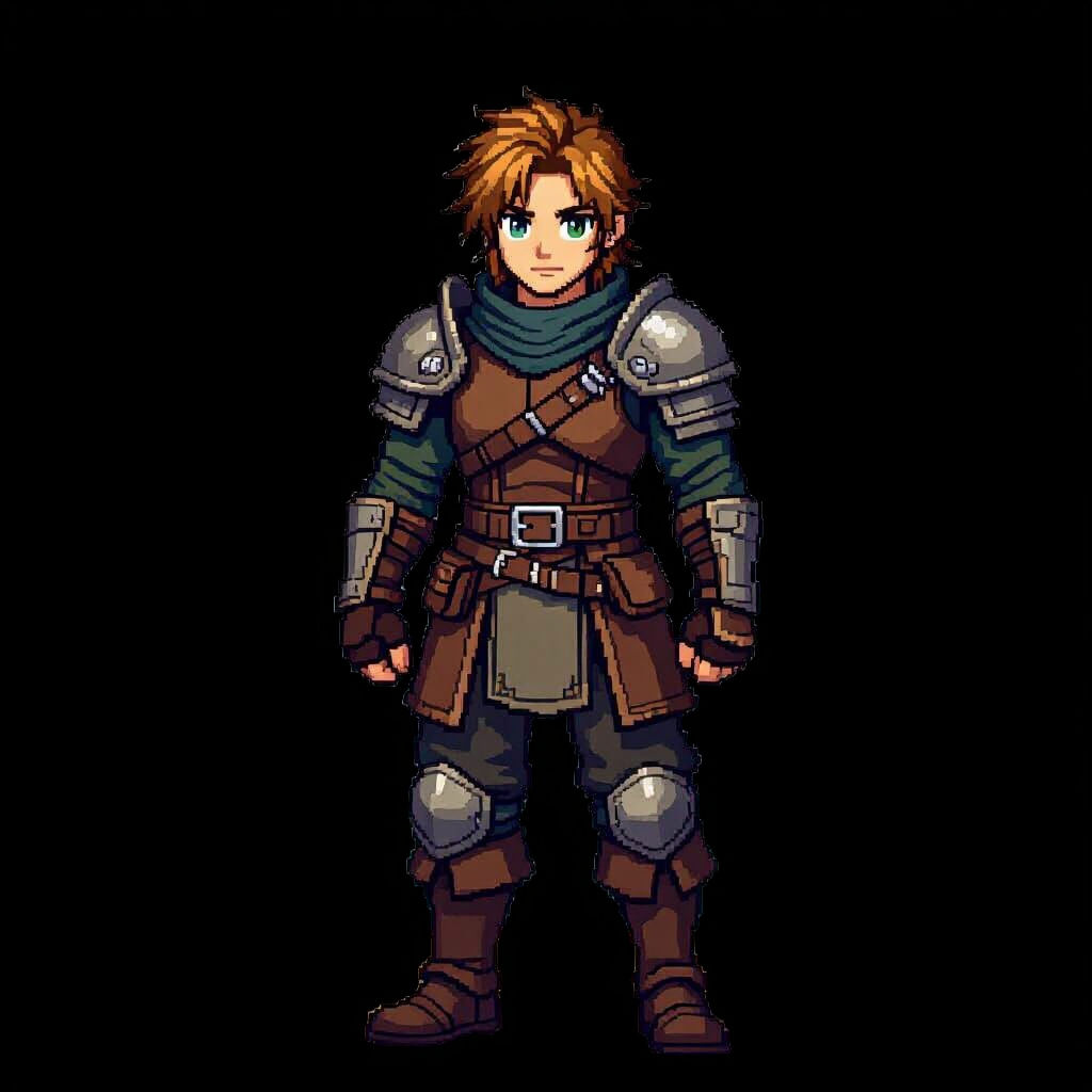 Ragnarok Online Style Male Character Pixel Art Sprite