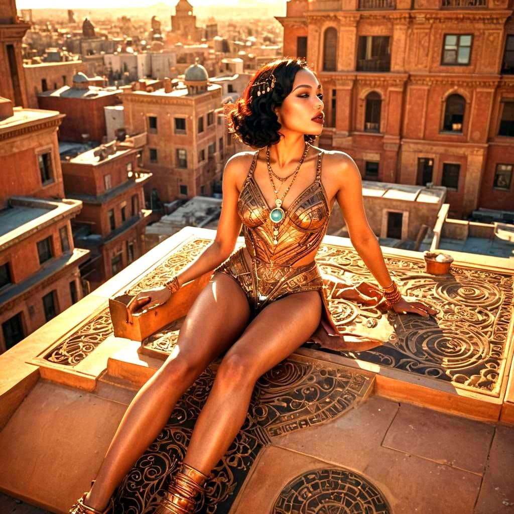 Martian Beauty in Art Deco Style