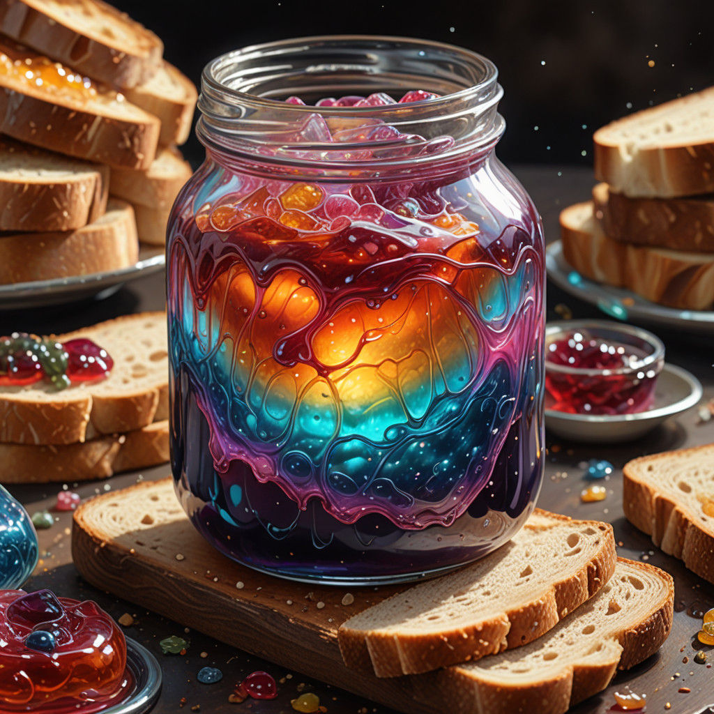 Cosmic Spread: Vibrant, Highly Detailed Acrylic Art