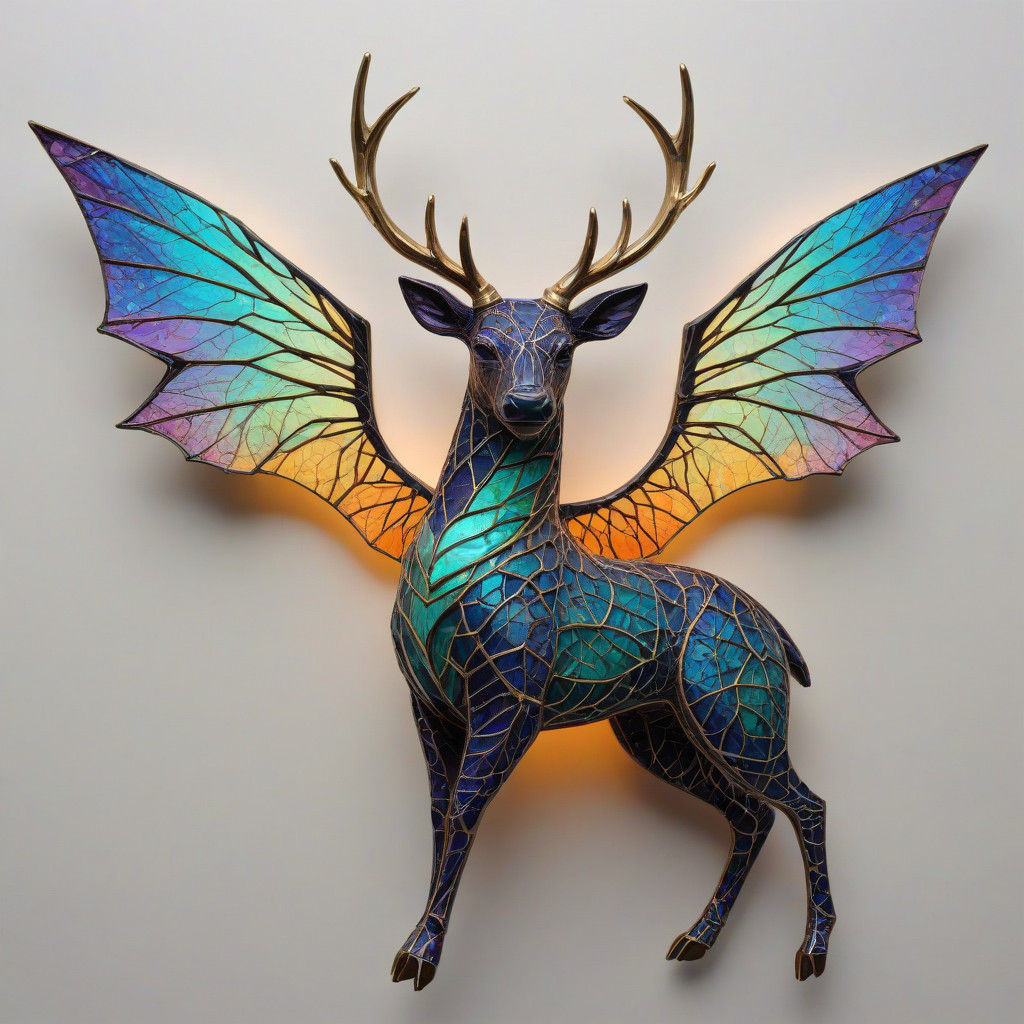 a stag/dragon hybrid