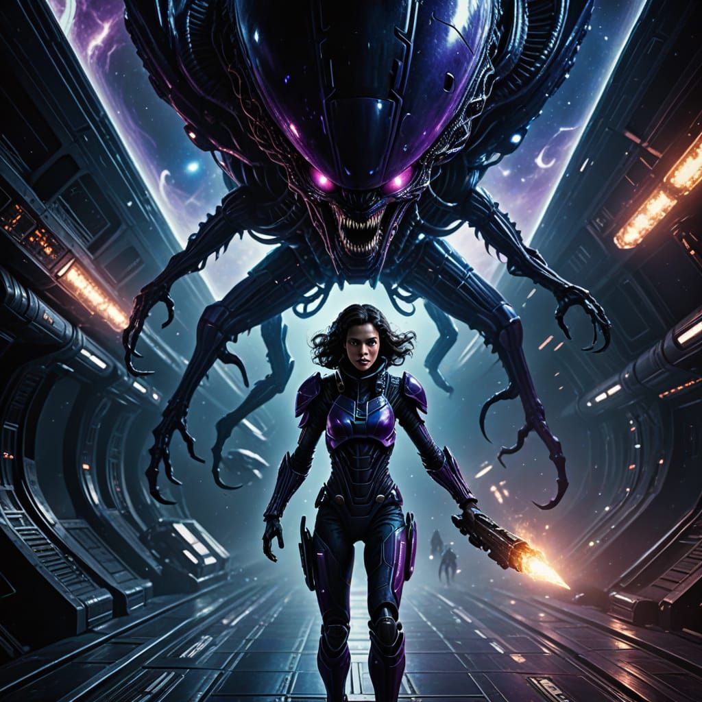 Alien Queen vs human