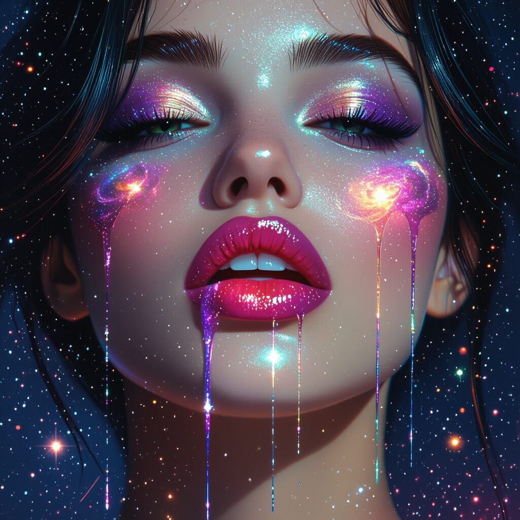 Cosmic Lips: A Hyper-Realistic Galaxy Dreamscape