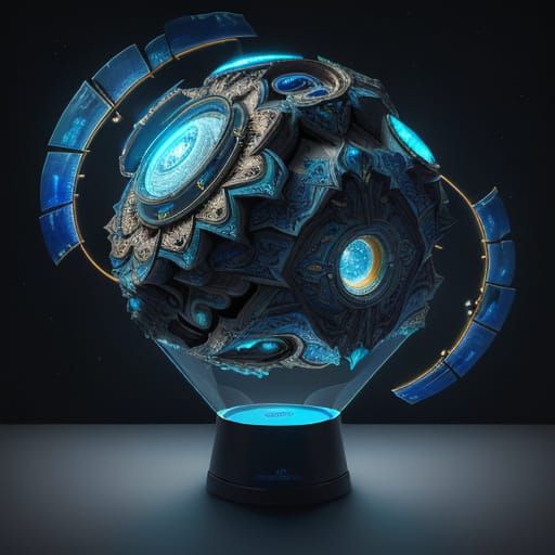 Fractal Spaceship Concept Art with Complex Rotations