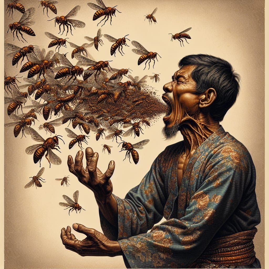 Man Releases Hornets: Ukiyo-e and Photographic Art