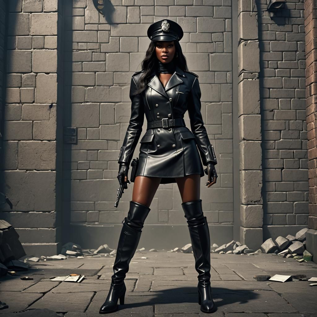 Naomi Campbell Confronts Lovecraft Monster in 3D Game Style