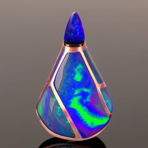 Black opal with purple holographic accents& cobalt blue holo...
