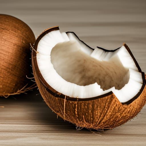 Coconut Close-Up: High-Resolution Professional Photography