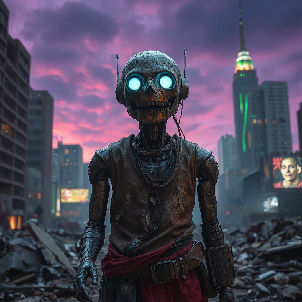 Rusted Android Explores a Cyberpunk Dystopia in Hyper-Realis...