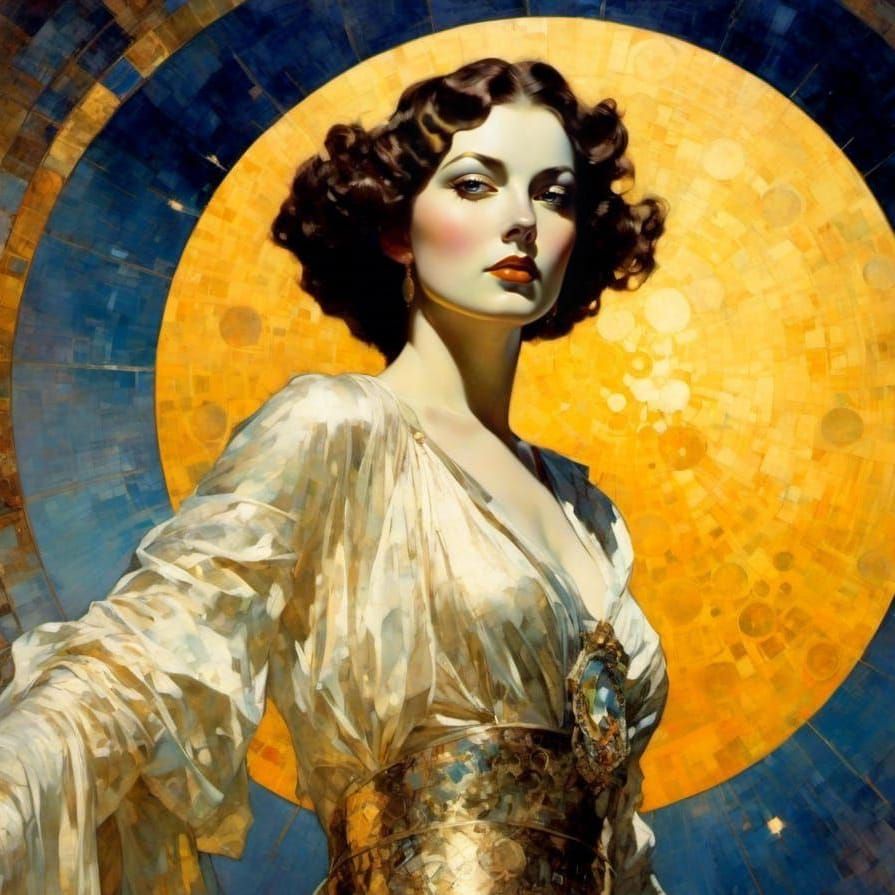 Olga Portrait in Golden Age Illustration Style