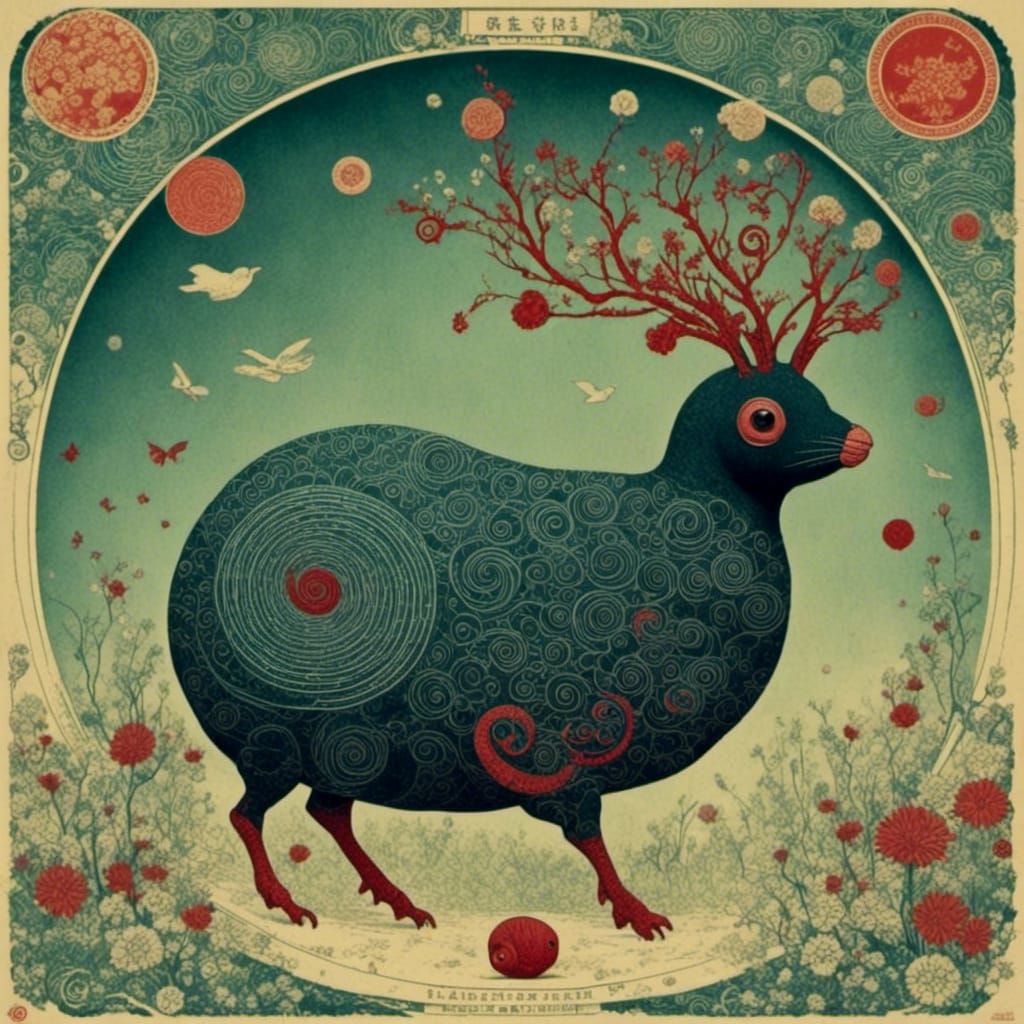 Ukiyo-e Style Image Generated by AI