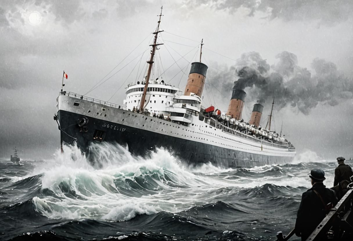 Wilhelm Gustloff Sinking: Dramatic Marine Painting