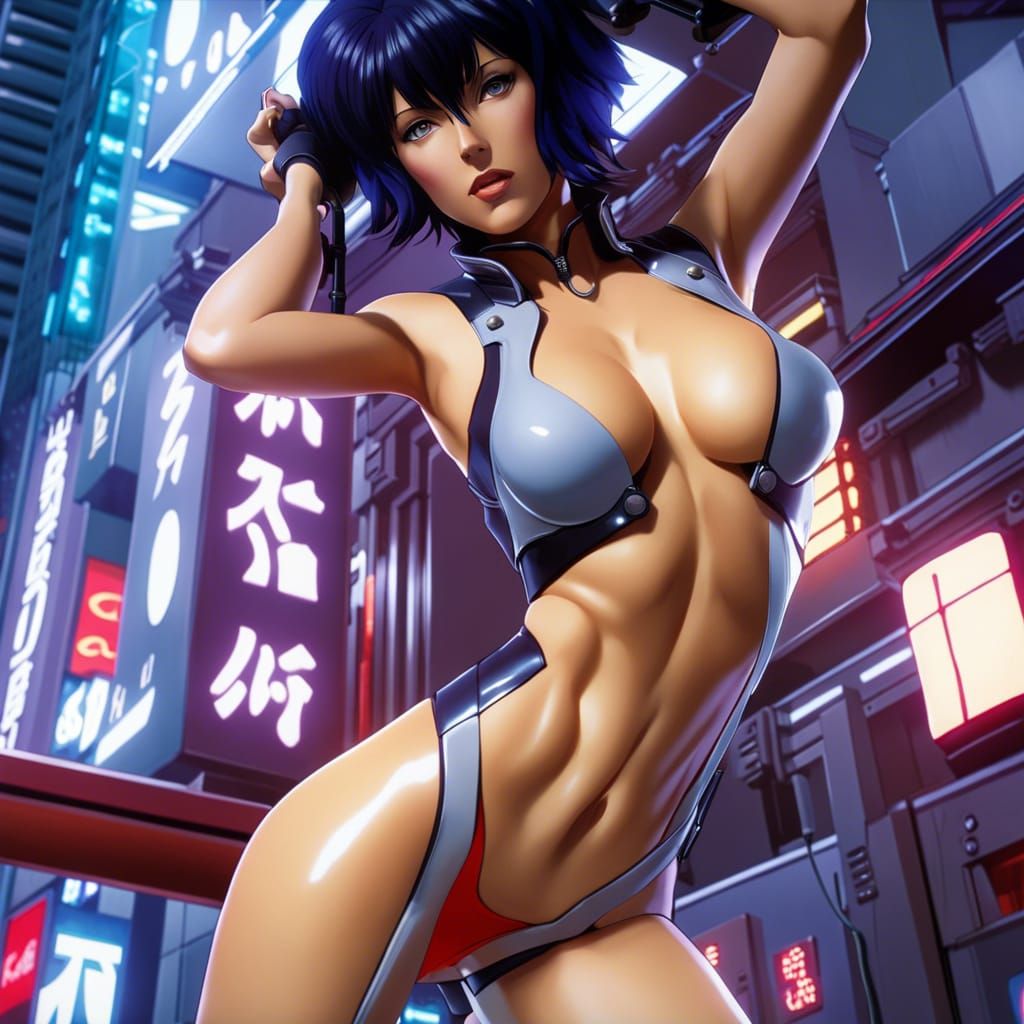 Beautiful arti modern anime girl