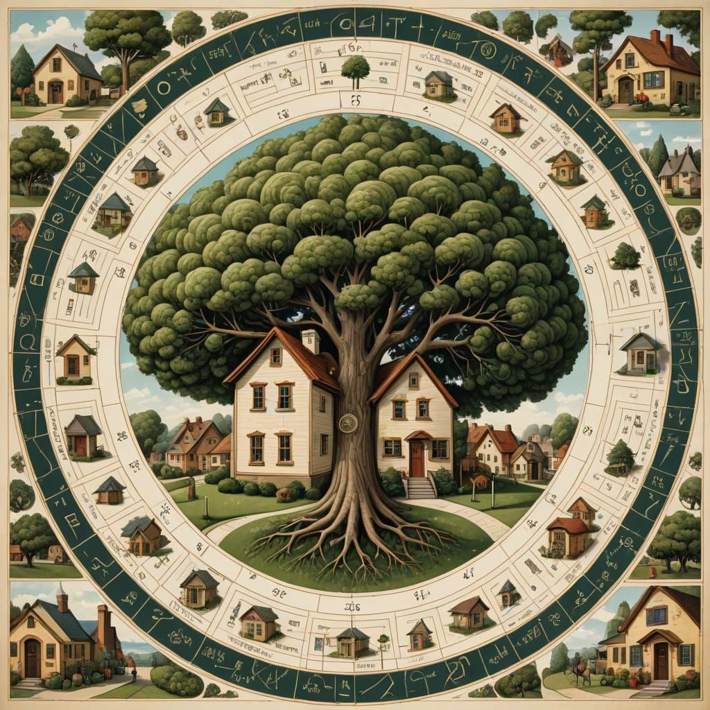 Geometry in Harmony: Fibonacci Spiral Composition