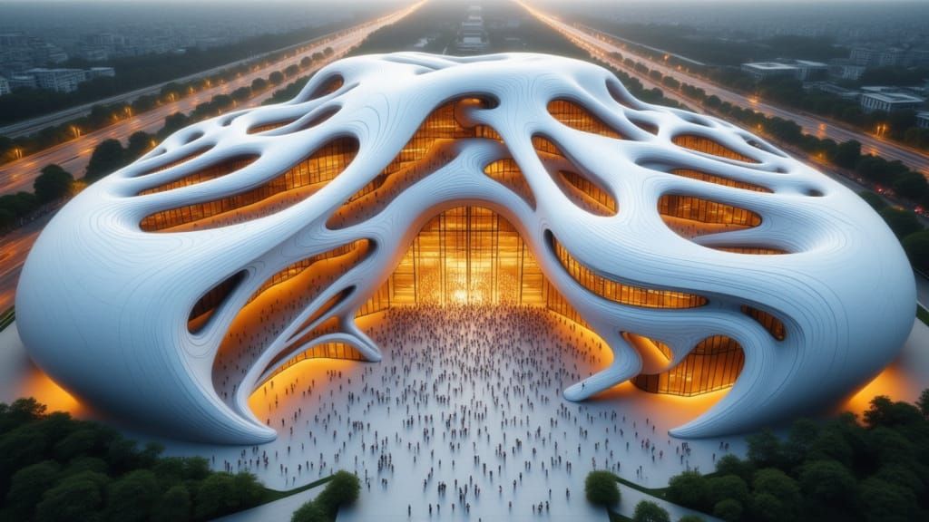 Futuristic Indian Structure in Parametric Style