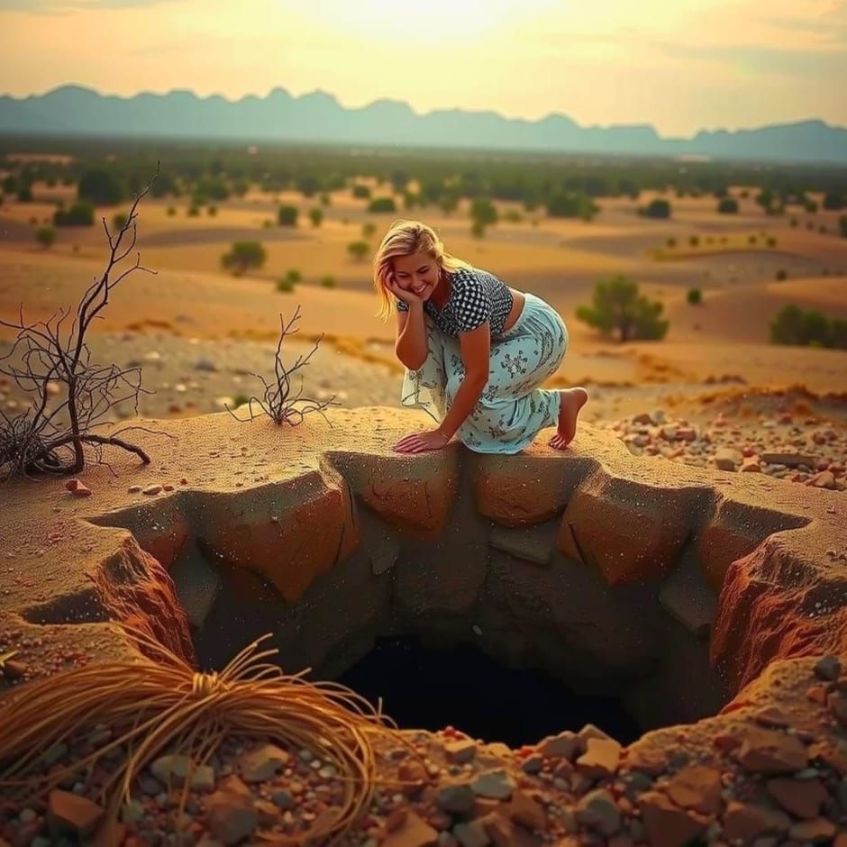 Surrealistic Portrait of a Charismatic Lady