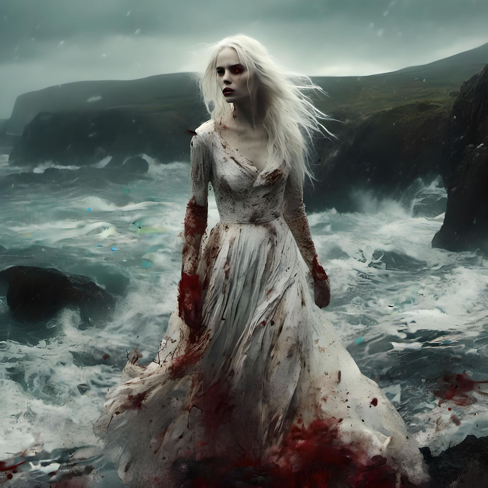 Macabre Banshee Wails by Irish Coast