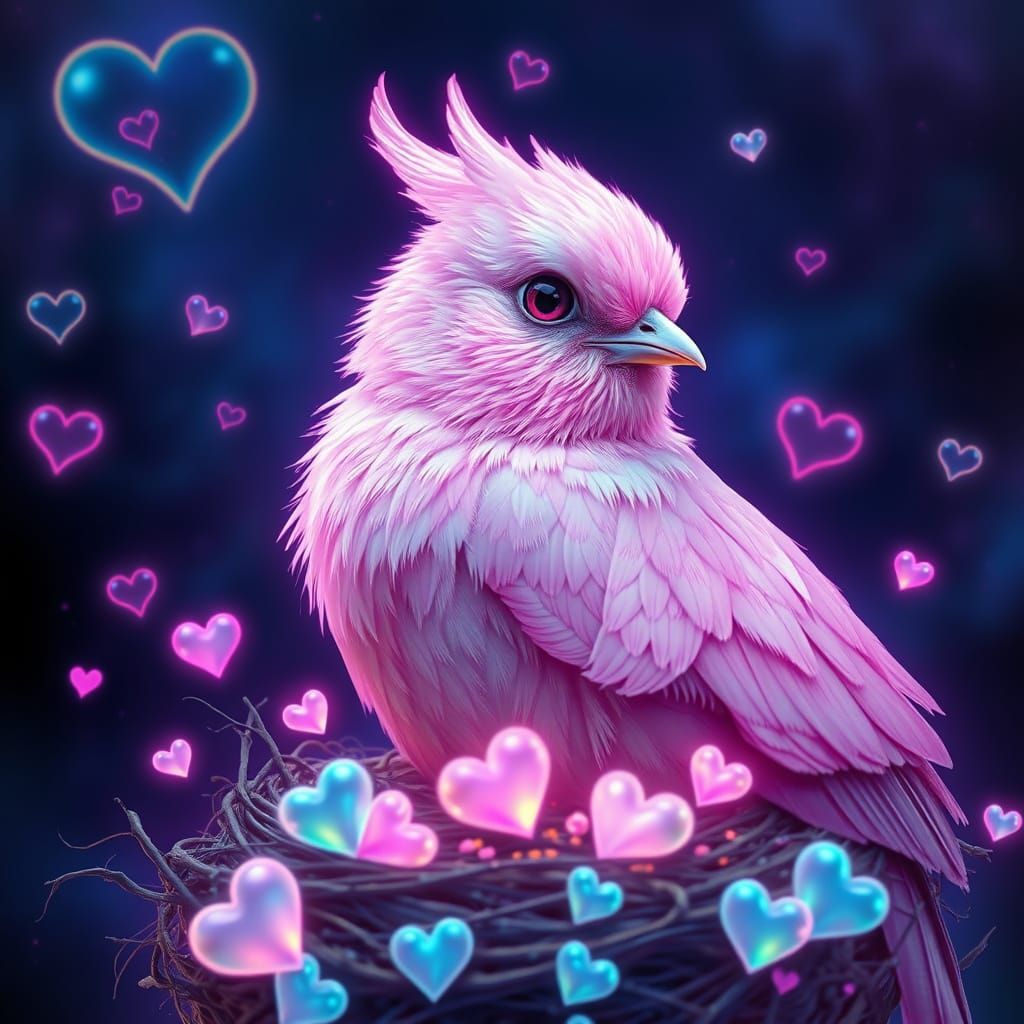 Surreal Pastel Dreamscapes in Neon-Lit Opalescence