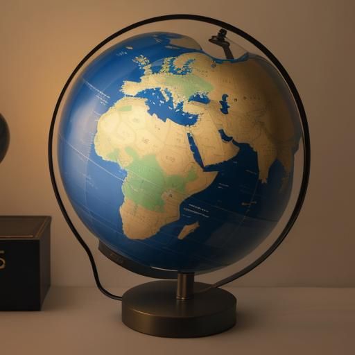 Glowing Globe Lamp Radiates Soft Light