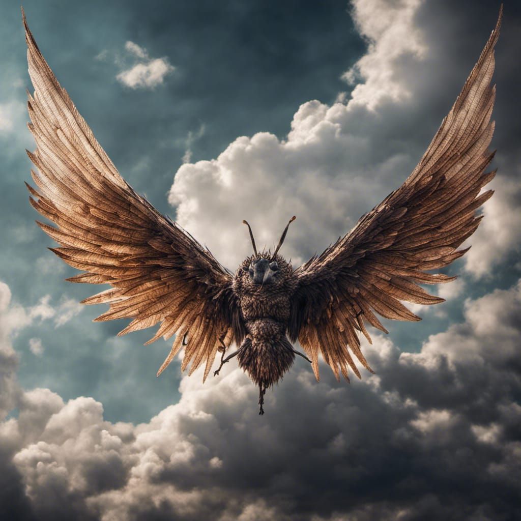 Winged Food Soaring Through the Skies