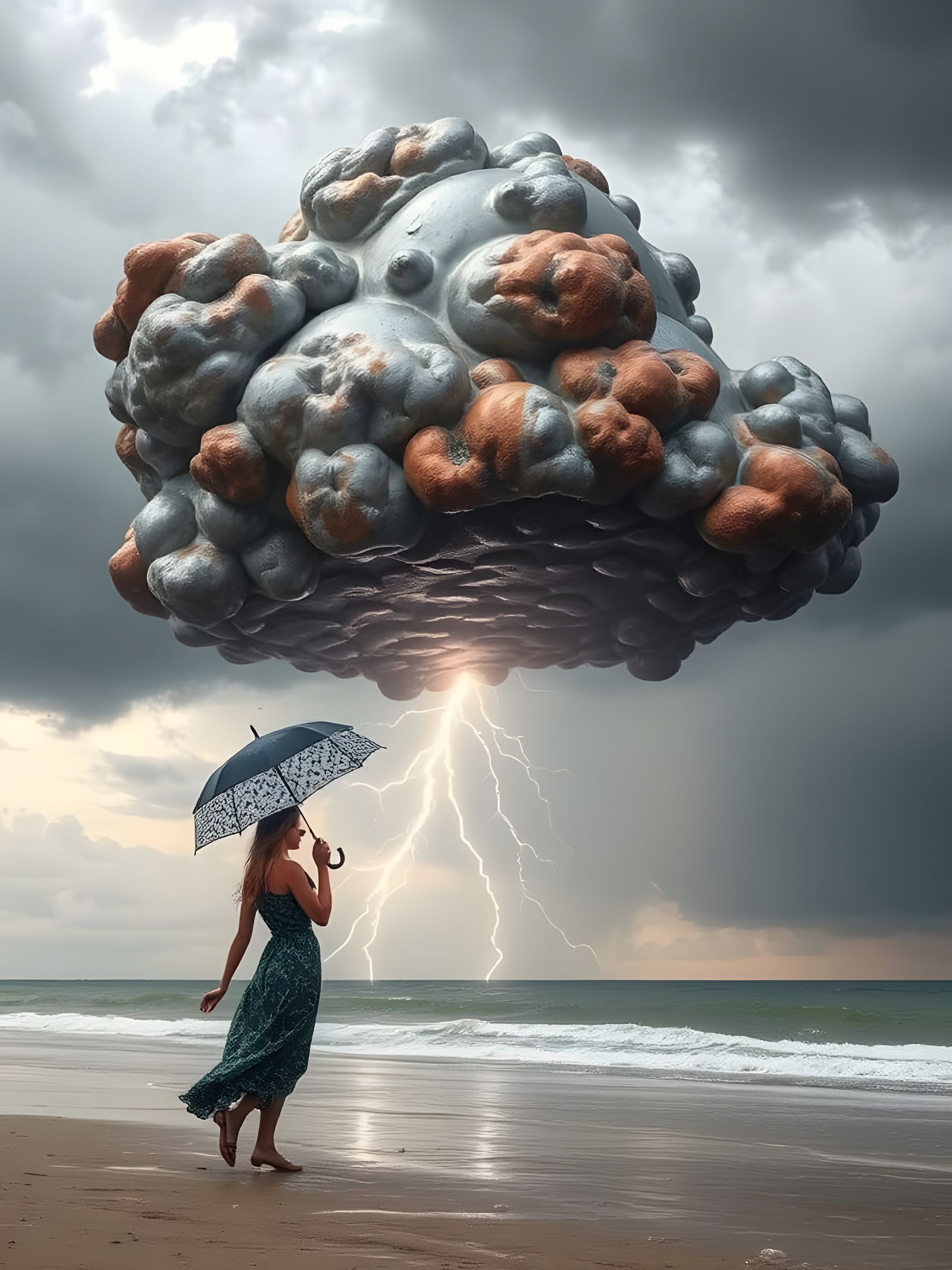 Cast Iron Clouds Rusting in a Thunderstorm