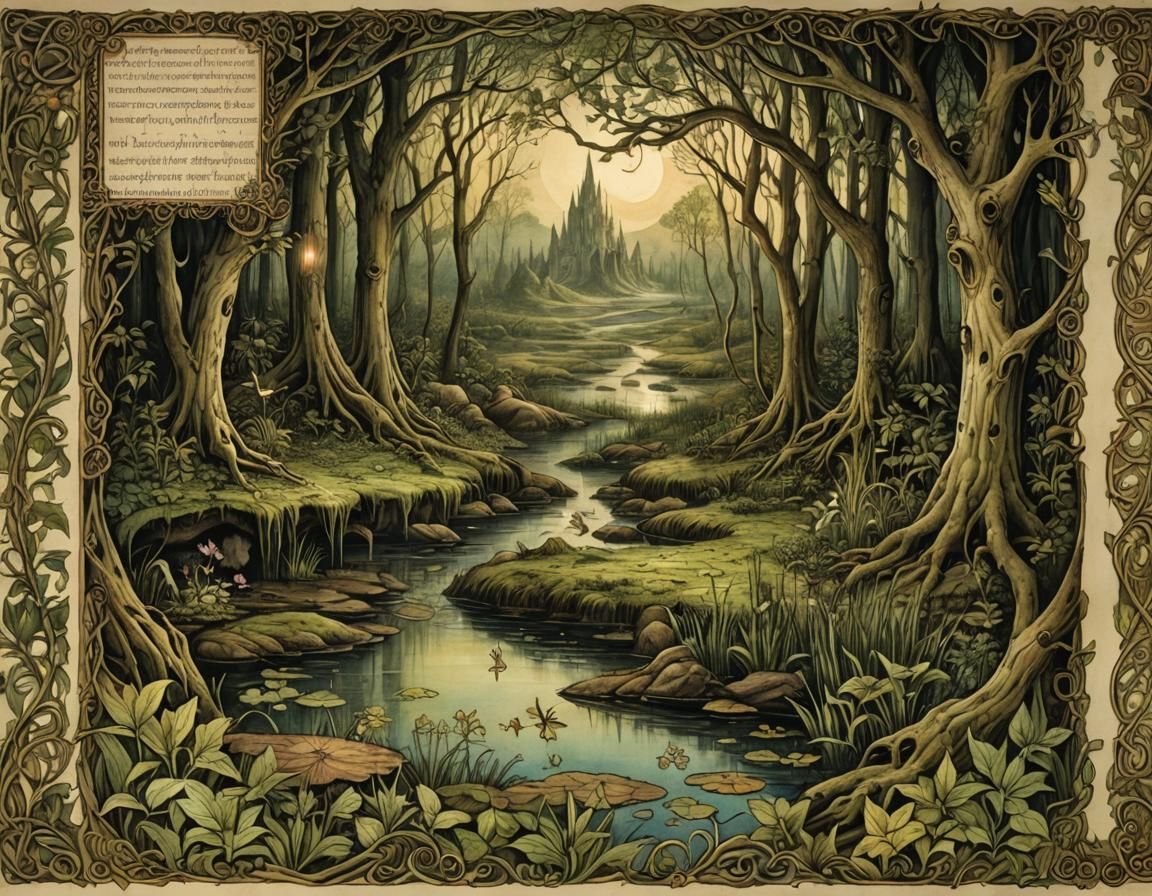 Illuminated Faery Manuscript: Bogswamp Lore