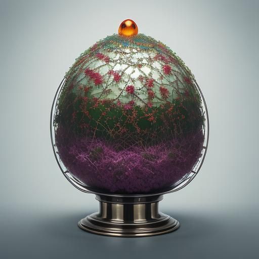 Beautiful Scalar Face in Art Deco Landscape